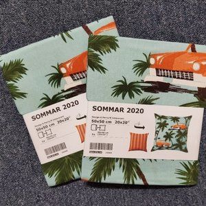 2 SOMMAR 2020  Vintage Cars Cushion cover 20 x 20"